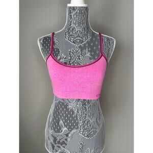 CHAMPION Hot Pink Racerback Skinny Strap Sports Bra Size Small